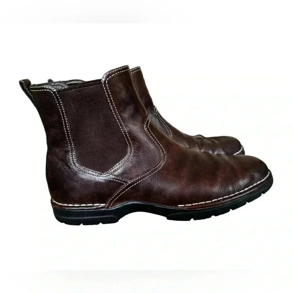 Cole Haan Brown Leather Chelsea Ankle Boot Mens Size 10M Pull On Casual Nikeair - Picture 1 of 11